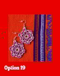 Image 4 of Huichol Style Big Bead Flowers 4