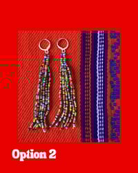 Image 2 of Rattle Snake Tail Fringe Earrings