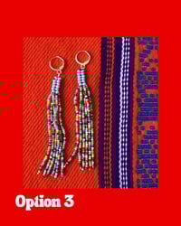 Image 3 of Rattle Snake Tail Fringe Earrings