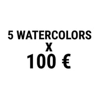 Image 1 of Pack I (5 watercolors x 100 €)