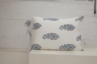 Image 2 of Blue Paisley Pillowcase