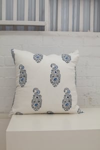 Image 3 of Blue Paisley Pillowcase
