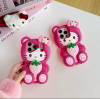 Image 1 of Strawberry Kitty IPhone case