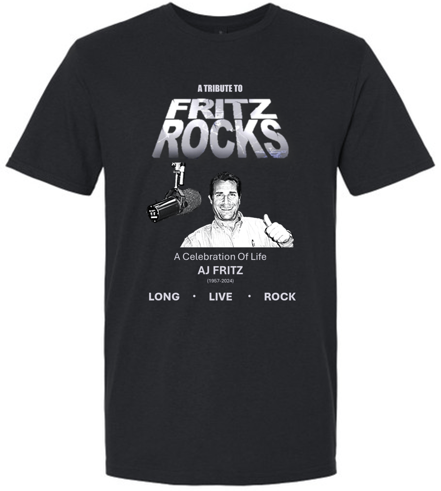Image of AJ Fritz FritzRocks Exclusive Tribute Event T-Shirt