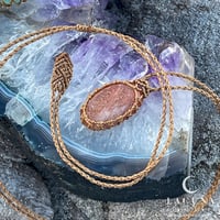 Image 1 of Mini Sunstone Oval Pendant