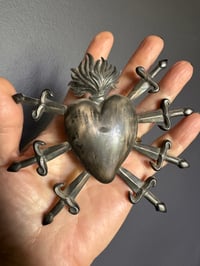 Image 6 of Seven sorrows silver ex voto 