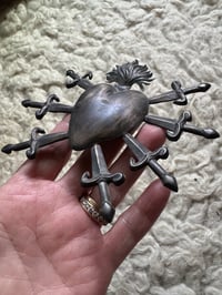 Image 9 of Seven sorrows silver ex voto 