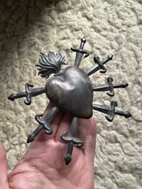 Image 7 of Seven sorrows silver ex voto 