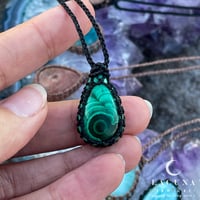 Image 1 of Mini Malachite Teardrop Pendant