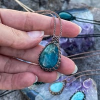 Image 1 of Mini Apatite Teardrop Pendant 2