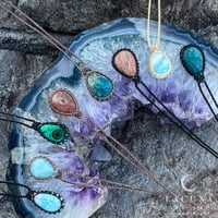 Image 3 of Mini Larimar Teardrop Pendant