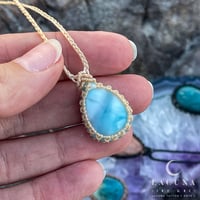 Image 2 of Mini Larimar Teardrop Pendant 3