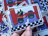 Image 2 of Racecar Cats! Sticker