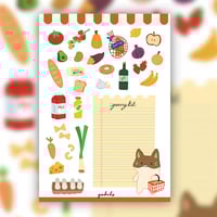 Image 1 of Grocery Cats Sticker Sheets