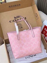 Image 2 of Coach City Tote in Signature Canvas.