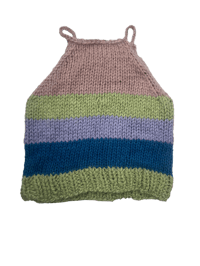 Image 2 of Spring stripe crochet cami