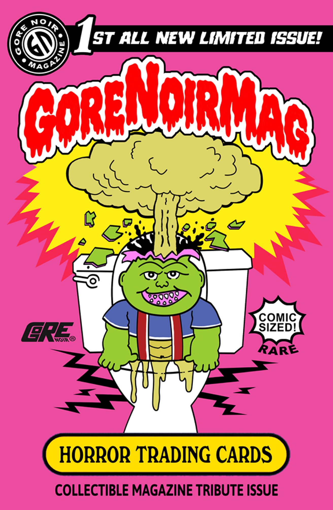 Image of Horror Trading Card Issue Comic Sized Magazine