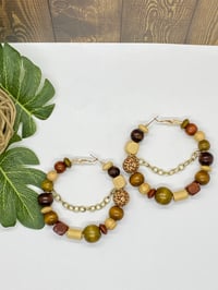 Image 2 of Harmony Beaded Hoops