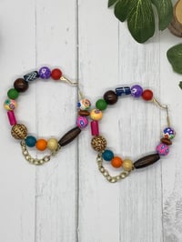 Image 1 of Harmony Beaded Hoops