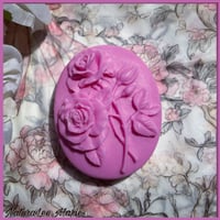 Image 2 of Bohemian Rose Luxury Floral Design Oval Soap Bar: Bridal Shower Favors