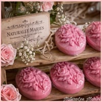 Image 4 of Bohemian Rose Luxury Floral Design Oval Soap Bar: Bridal Shower Favors
