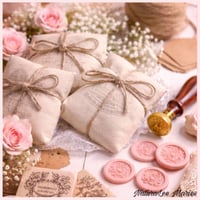 Image 5 of Bohemian Rose Luxury Floral Design Oval Soap Bar: Bridal Shower Favors