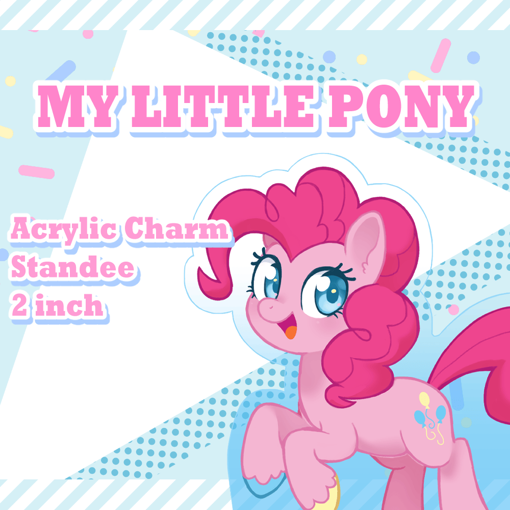 Image of My Little Pony Thick Acrylic Charm Standees