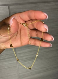 Image 1 of Dainty Heart Anklet 