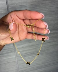 Image 1 of Dainty Butterfly Anklet 