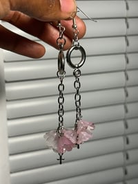 Image 1 of Blossom cross earrings 