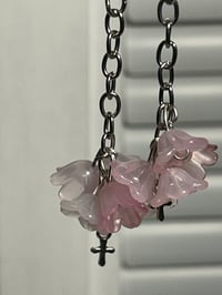 Image 2 of Blossom cross earrings 