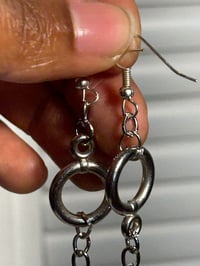 Image 3 of Blossom cross earrings 