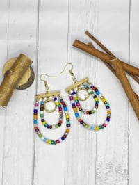 Image 1 of Beaded Drop Earrings