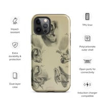 Image 12 of Vintage Book Page Anatomical Illustration Human Ear Tough Case for iPhone®