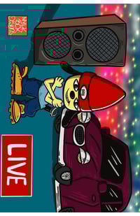 LIVE  PaRappa Art Print