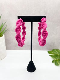 Image 2 of Bloom Crochet Hoops