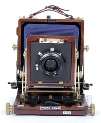 Image 2 of Wista 45DX 4X5 Field camera + 135mm + 210mm MC lenses + Holders + Film + Fresnel (#2333)