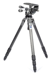 Image 1 of Gitzo Carbon Fiber tripod G1348 MK2 + G1570M low profile 3 way head #2336