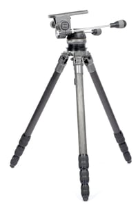Image 3 of Gitzo Carbon Fiber tripod G1348 MK2 + G1570M low profile 3 way head #2336