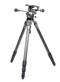 Image 4 of Gitzo Carbon Fiber tripod G1348 MK2 + G1570M low profile 3 way head #2336