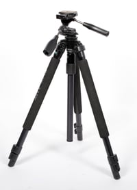 Image 2 of SLIK Pro 330DX-B tripod with SH-705E 3 way head + quick plate #2340