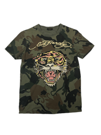 Image 1 of Ed Hardy Camo Tiger T-shirt