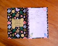 Image 2 of Handmade Dream Journal Bound Notebook, book, sleep, notes, gift, flowers, butterfly