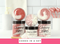Image 7 of Cherry Vibes Whipped Foaming Sugar Scrub