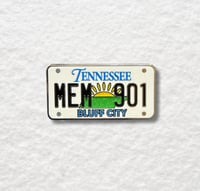 Image 1 of Memphis 901 Vintage License Plate Tennessee Enamel Pin