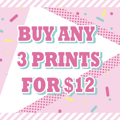 Image of Buy Any 3 Mini Prints For $12
