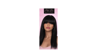 Image 5 of Wear & Go Human Hair Wig with Bangs – Natural Black (14”)
