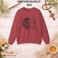 Image 8 of Be Strong Be Courageous Sweatshirt — Inspirational Christian Crewneck
