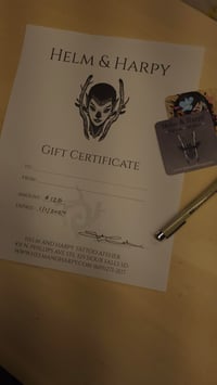 Helm & Harpy Gift Certificate