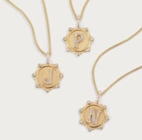 Image 1 of Golden Initial Necklace